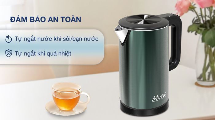 Bình đun siêu tốc Sunhouse Mama 1.8 lít SHD1389 - Chế độ an toàn