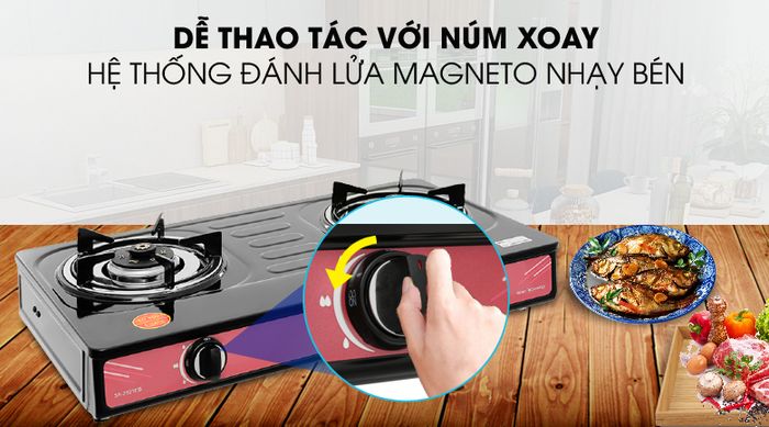 Dùng đơn giản - Bếp ga Sakura SA-2181EB