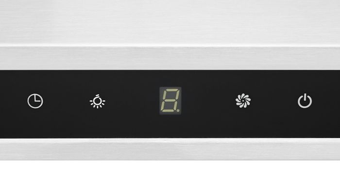 Bảng điều khiển cảm ứng nhạy, nhanh với các phím bấm rõ ràng - Máy hút mùi Malloca H342.7 TC