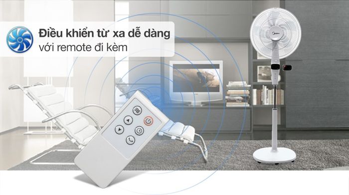 Quạt đứng Midea FS40-15DR - Remote
