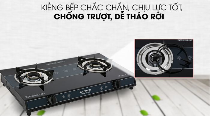 Kiềng bếp chắc chắn - Bếp gas đôi Duxton DG-595