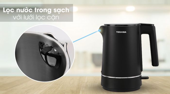 Bình đun siêu tốc Toshiba 1.5 lít KT-15DS1NV - Lưới lọc cặn