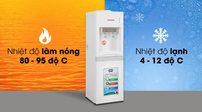 Cung cấp nước tiện dụng - Cây nước nóng lạnh Sunhouse SHD9612