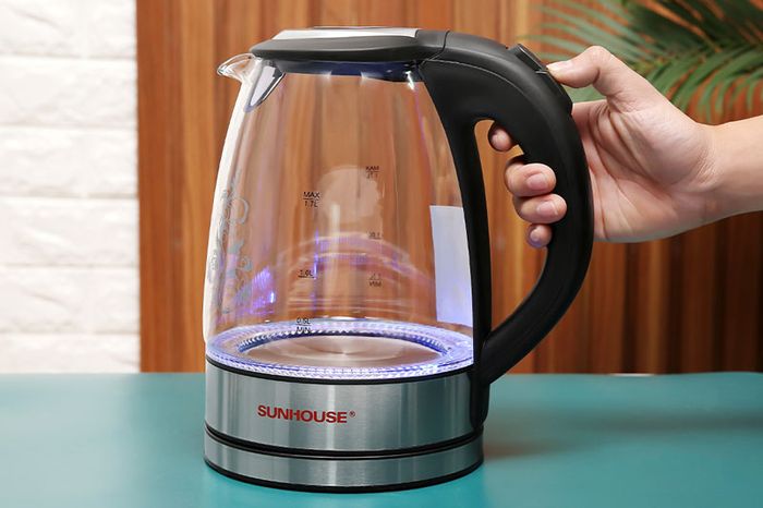 Đèn báo - Bình đun siêu tốc thủy tinh Sunhouse 1.7 lít SHD1217 Đen