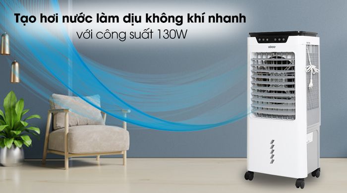 Quạt điều hòa Hommy RPD-80 - Tạo hơi nước làm dịu không khí nhanh chóng với công suất 130W