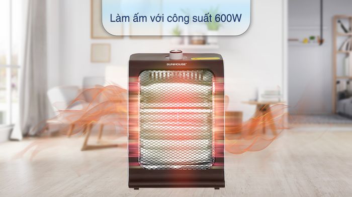 Quạt sưởi hồng ngoại Sunhouse SHD7023 - Công suất