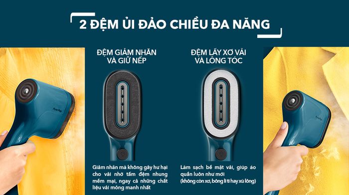 Bàn ủi hơi nước cầm tay Tefal DT2020E1 1300W - Nút nguồn