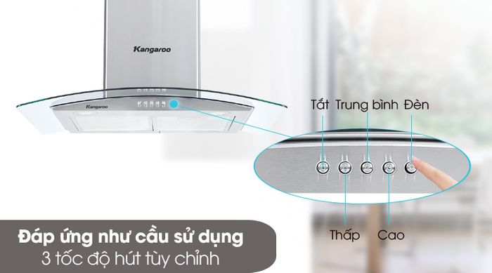 Dễ dùng - Máy hút mùi Kangaroo KG538