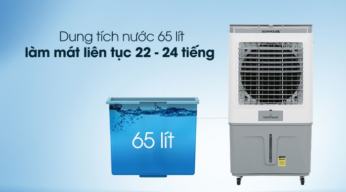 Dung tích - Quạt điều hòa Sunhouse SHD7757.