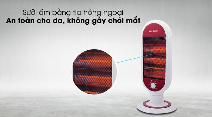 An toàn - Quạt Sưởi Hồng ngoại Sunhouse SHD7022