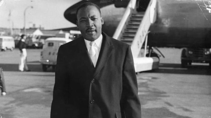 Dr. Martin Luther King Jr. visits London in 1961.