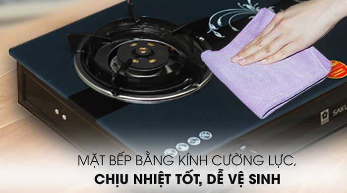 Bếp ga đôi Sakura SA-690GH mặt kính