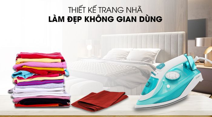 Thiết kế đẹp - Bàn ủi hơi nước Delites HJ-8058