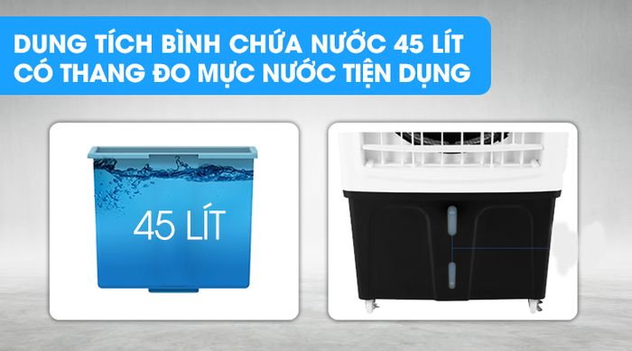 Dung tích - Quạt điều hòa Midea AC375-19CRH