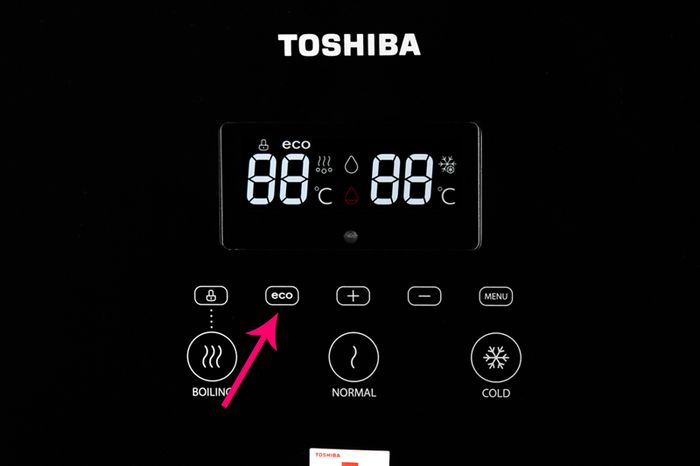 Tiết kiệm điện với ECO - Máy nước nóng lạnh Toshiba RWF-W1830BV(K)