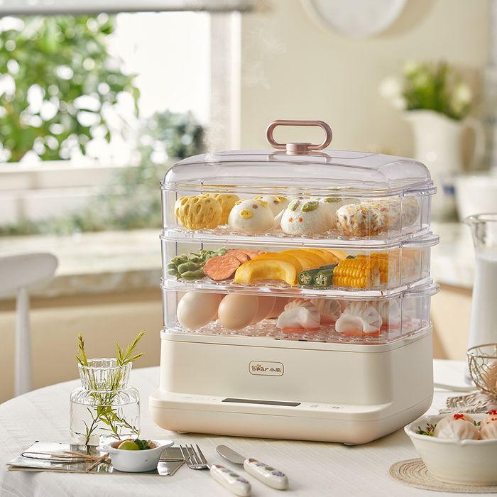 Nồi hấp đa năng Bear DZG-CA2D1 12 lít - Thiết kế