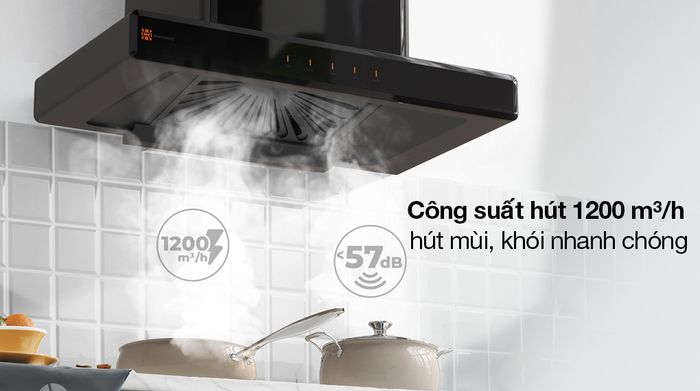 Máy hút mùi âm tủ Hawonkoo HRH-702 - Loại động cơ, công suất hoạt động, công suất hút, chế độ hút
