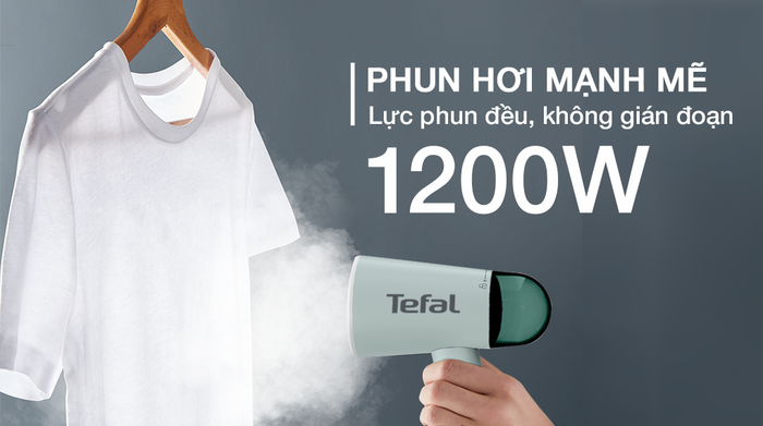 Bàn ủi hơi nước cầm tay Tefal DT1034E1 1200W - Lực phun mạnh mẽ