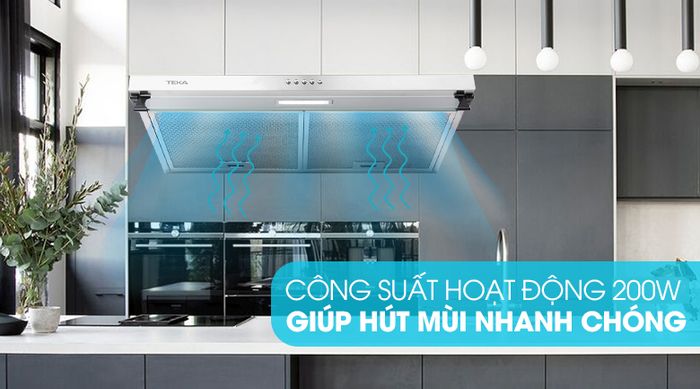 Máy hút mùi âm tủ TEKA CH 1070BG - Công suất