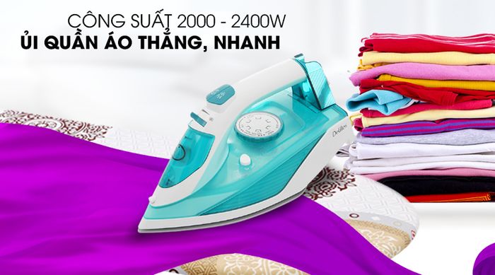 Ủi iệu quả- Bàn ủi hơi nước Delites HJ-8058