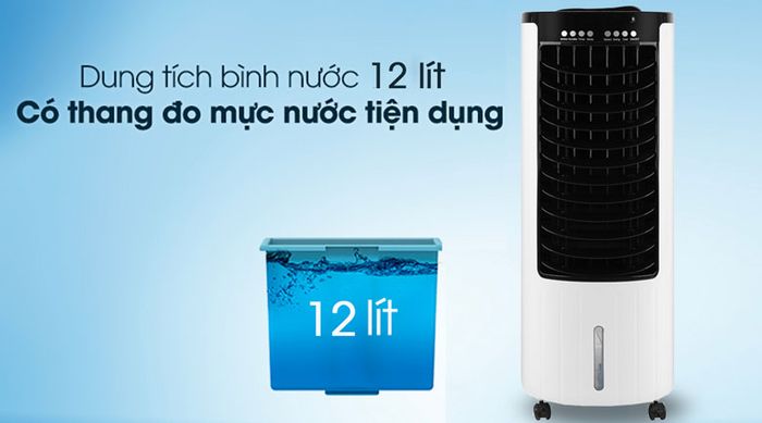 Dung tích bình chứa nước 12 lít - Quạt điều hòa Comfee CF-AC12AR
