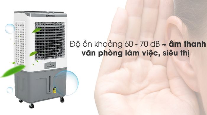 Quạt điều hòa Sunhouse SHD7757 - Độ ồn