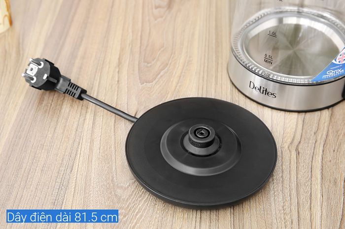 Đế xoay - Bình đun siêu tốc Delites 1.7 lít FD-625