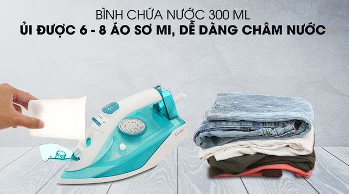 Dễ châm nước - Bàn ủi hơi nước Delites HJ-8058