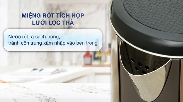 Bình đun siêu tốc Điện Quang 1.8 lít ĐQ EKT08 1818 GO - Lưới lọc