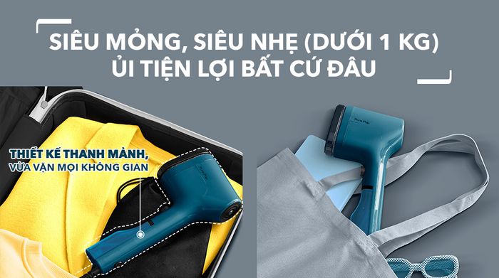 Bàn ủi hơi nước cầm tay Tefal DT2020E1 1300W - Thiết kế