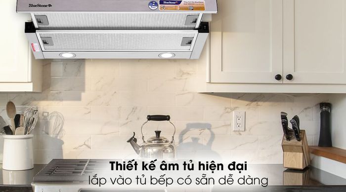 Máy hút mùi âm tủ BlueStone HOB-8725 - Máy hút mùi BlueStone thiết kế âm tủ dạng kéo