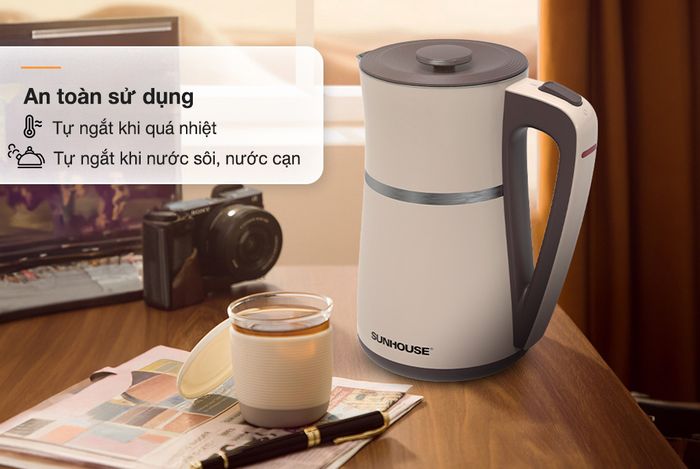Tính năng an toàn - Bình đun siêu tốc Sunhouse 1.7 lít SHD1360