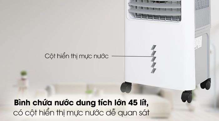 Quạt điều hòa Hommy RPD-80 - Bình chứa nước có dung tích lớn đến 45 lít