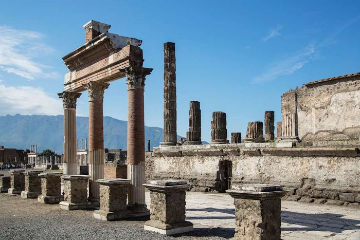 The remains of Pompeii’s ancient forum.