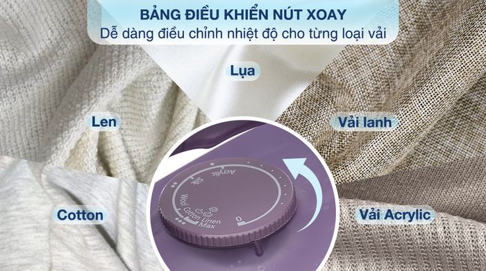 Bàn ủi hơi nước Panasonic NI-S630VRA 2400W - Bảng điều khiển