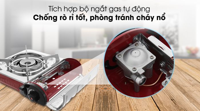 Ngắt gas tự động - Bếp ga mini Duxton DG-290
