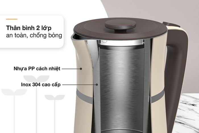 Chất liệu - Bình đun siêu tốc Sunhouse 1.7 lít SHD1360