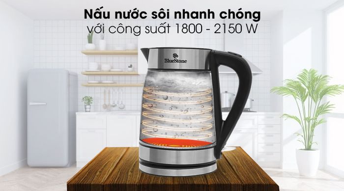 Bình đun siêu tốc Bluestone 1.7 lít KTB-3426 - Công suất 1800 - 2150 W