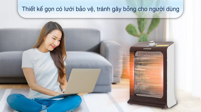 Quạt sưởi hồng ngoại Sunhouse SHD7023 - Thiết kế