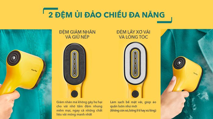 Bàn ủi hơi nước cầm tay Tefal DT2026E1 1300W - Tiện ích