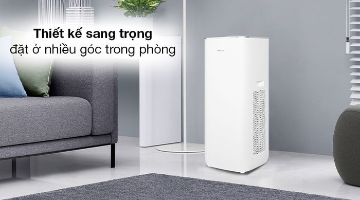 Máy lọc không khí Gree GCF500AENA - Thiết kế chắc chắn, màu trắng thanh lịch, bố trí gọn gàng trong phòng