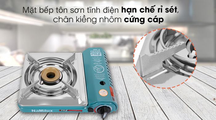 Bếp ga mini Namilux NH-P3031PS - Chất liệu