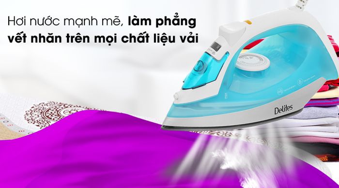 Làm phẳng hiệu quả với hơi nước mạnh mẽ - Bàn ủi hơi nước Delites ES-2472