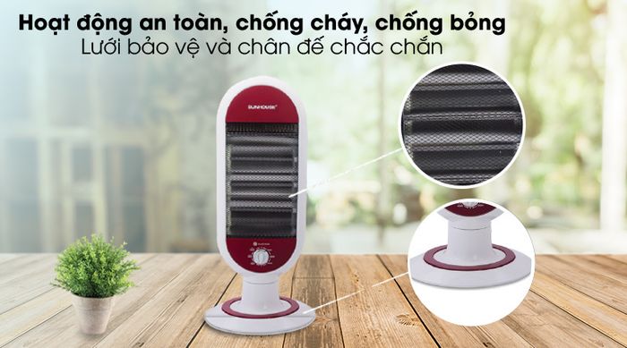 Hoạt động chắc chắn - Quạt Sưởi Hồng ngoại Sunhouse SHD7022