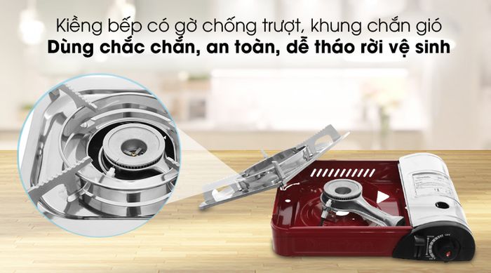 Sử dụng chắc chắn, an toàn - Bếp ga mini Duxton DG-290