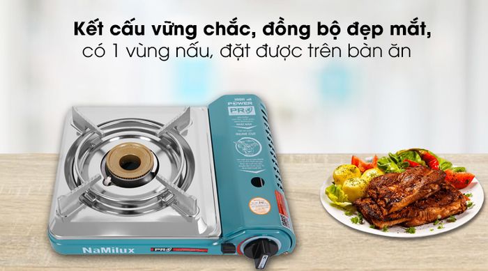 Bếp gas mini Namilux NH-P3031PS - Có kết cấu vững chắc, đồng bộ toàn diện