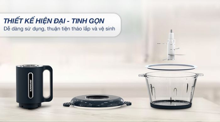 Dễ vệ sinh - Máy xay thịt đa năng Sunhouse SHD5403 300W 1.8 lít