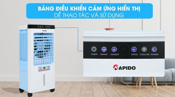 Điều khiển - Quạt điều hòa không khí Rapido 6000D