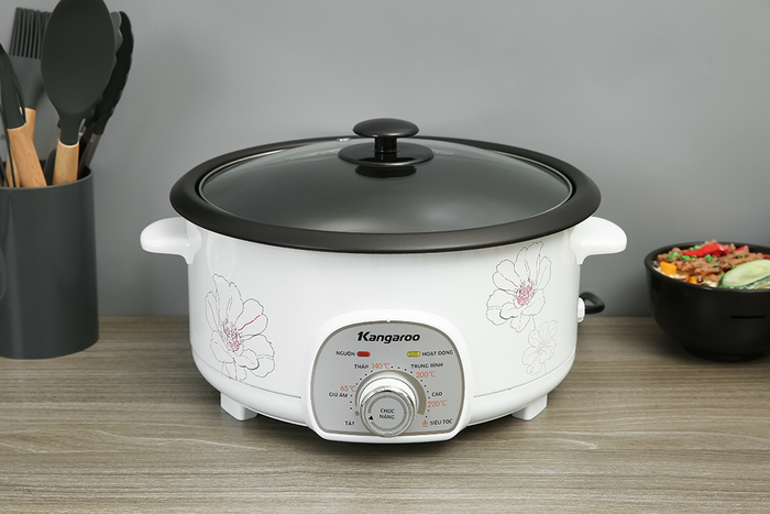 Nồi lẩu điện Kangaroo KG40EH2 4 lít - Công suất, dung tích, chức năng