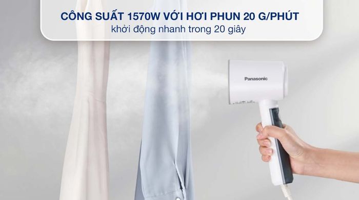 Bàn ủi hơi nước cầm tay Panasonic NI-GHD015WRA 1300 - 1570W - Công suất